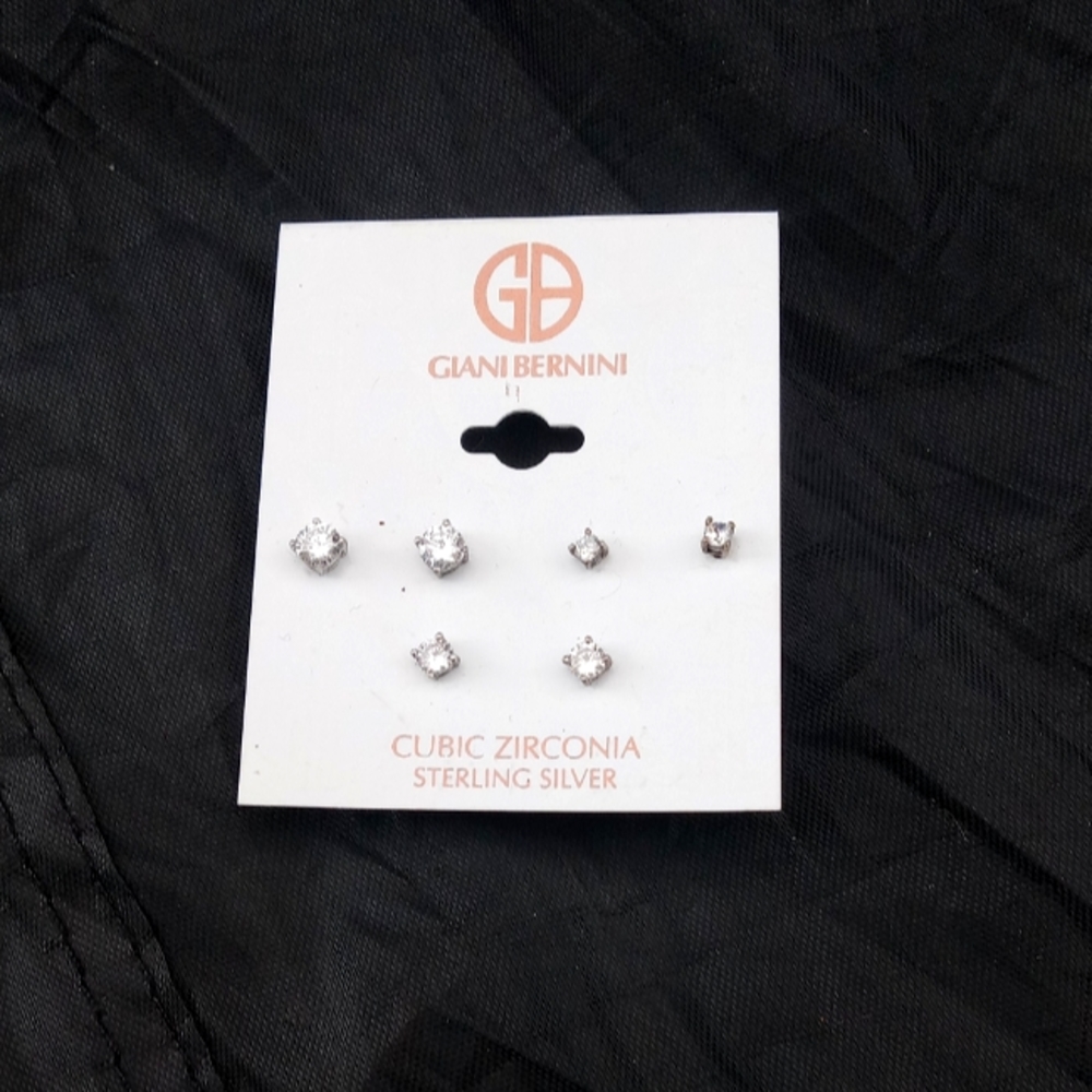 Giant Bernini Sterling silver earrings